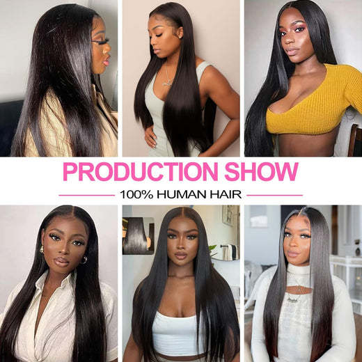 Straight Bundles Human Hair 12A Human Hair 4 Bundles Straight Hair 20 22 24 26 Inch Brazilian Virgin Deal Human Hair Extensions