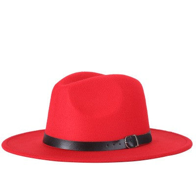free shipping 2022 new Fashion men fedoras women's fashion jazz hat summer spring black woolen blend cap outdoor casual hat X XL