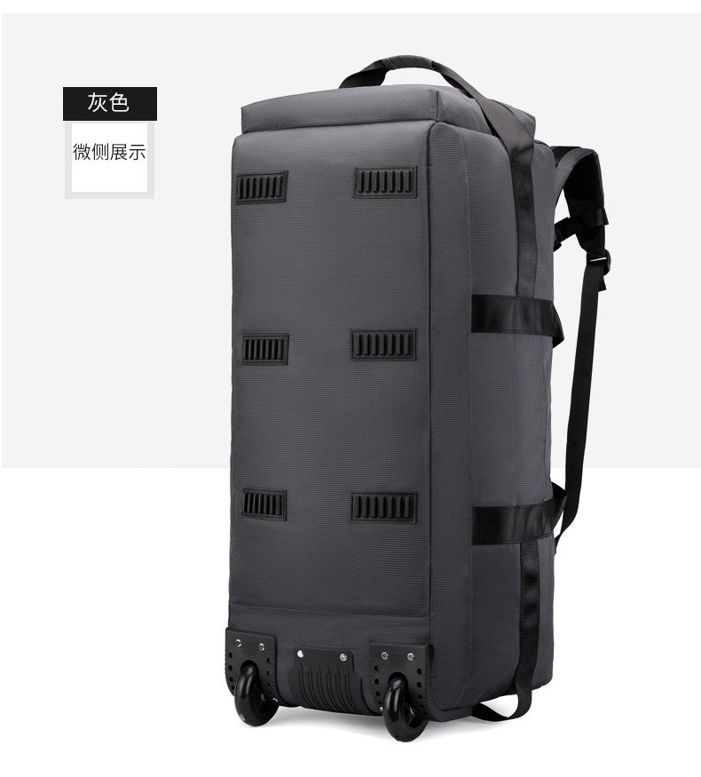 Travel Bag, Large Capacity Handbag, Portable Outdoor Carry-On Luggage, Wheeled Travel Bag, Convenient and Practical Unisex Travel Bag