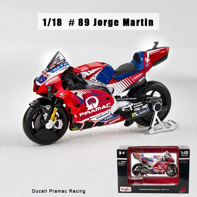 Maisto 1:18 NEW 2023 Ducati Lenovo Team #1 Bagnaia Champion Moto GP Racing casting alloy motorcycle Model collection gift toy