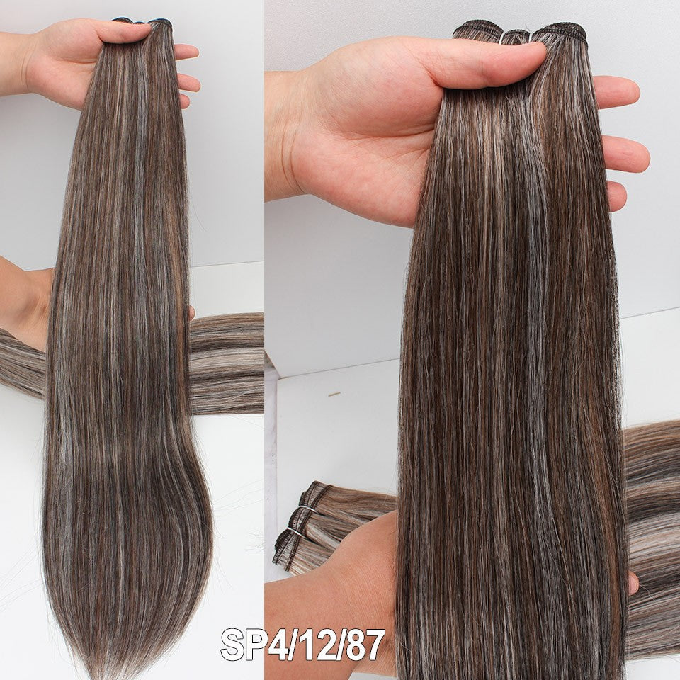 Russia Straight Hair Weave Bundles 65cm 200G Fiber Synthetic Hair Extensions Bio Protein Heat Resistant Ponytail Cosplay Hair