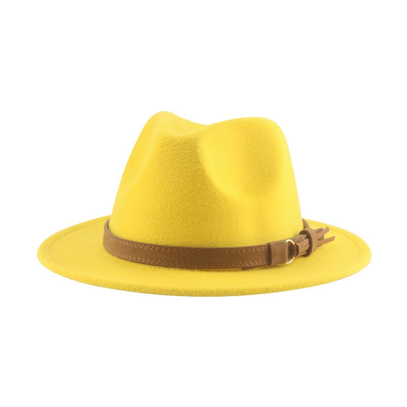 Hats for Women Fedoras Girls Hat Boys Hat Felted Kids Baby Caps Small 52cm 54cm Belt Wedding Cute Kid Fedoras Sombreros De Mujer