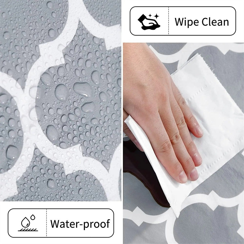 Olanly Waterproof Tablecloth Heat-Resistant Rectangle PVC Table Cloth For Wedding Kitchen Dining Desk Moroccan Table Coat Cover