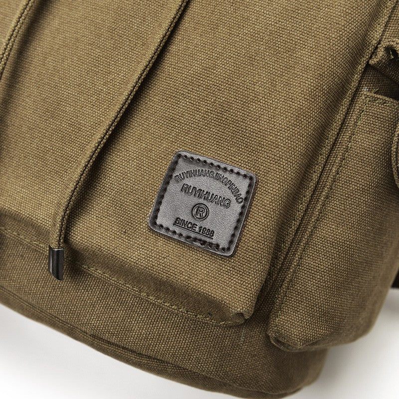 New High Quality Canvas Men Backpack Large Shoulder School Bag Rucksack For Boys Travel Fashion Camping Bags Fashion Simple Bags