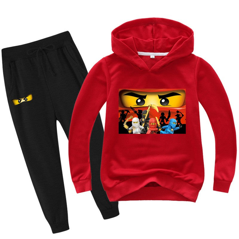2-13 years Spring Autumn Children Clothing Sets Kids Clothes Baby Boys Hoodies Pants 2 Pcs Set Tracksuit Anime Outwear Coat
