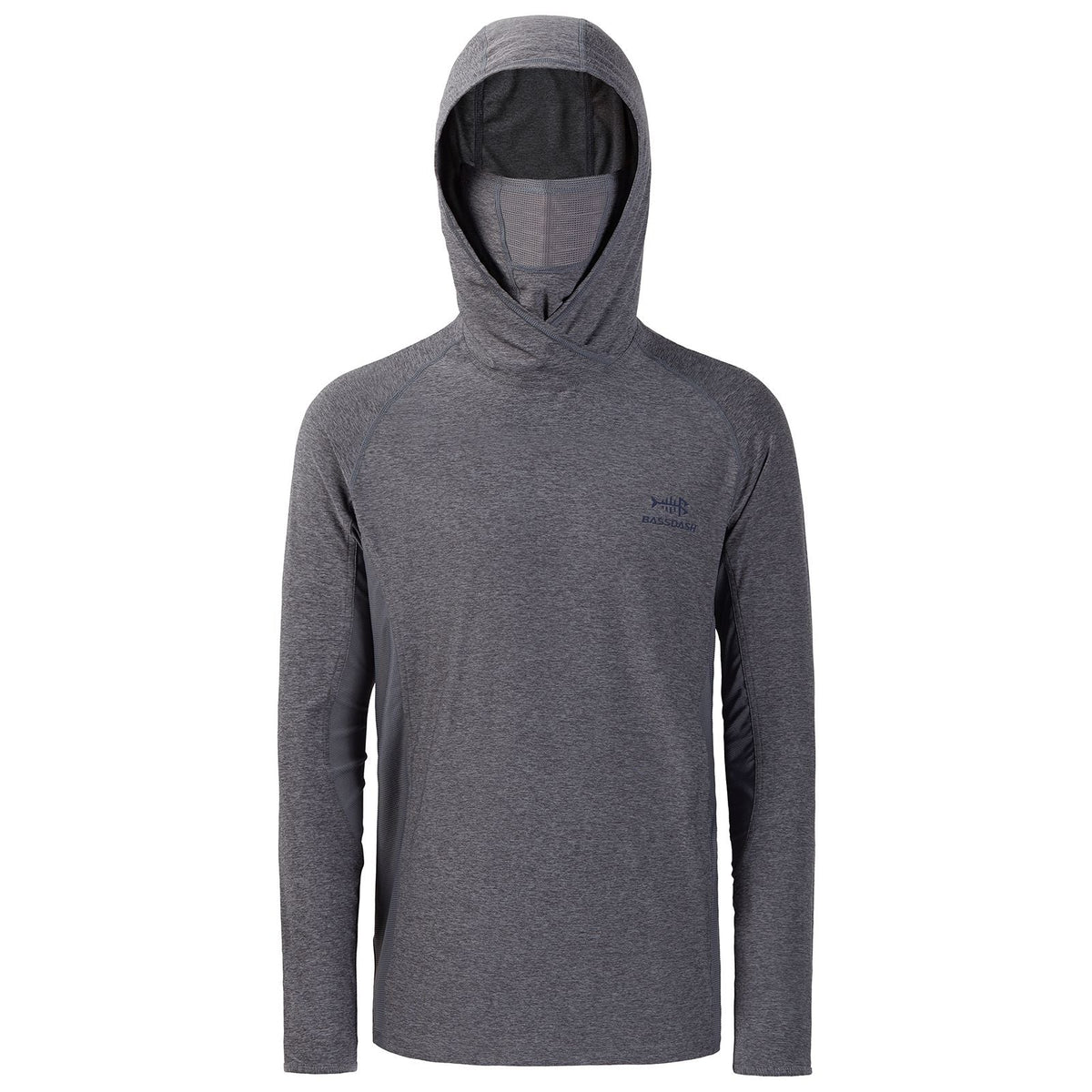 Bassdash UPF 50+ Men’s Long Sleeve Fishing Shirt with Mask UV Neck Gaiter Hoodie Keep Head Face Warm Outdoor Hiking Running