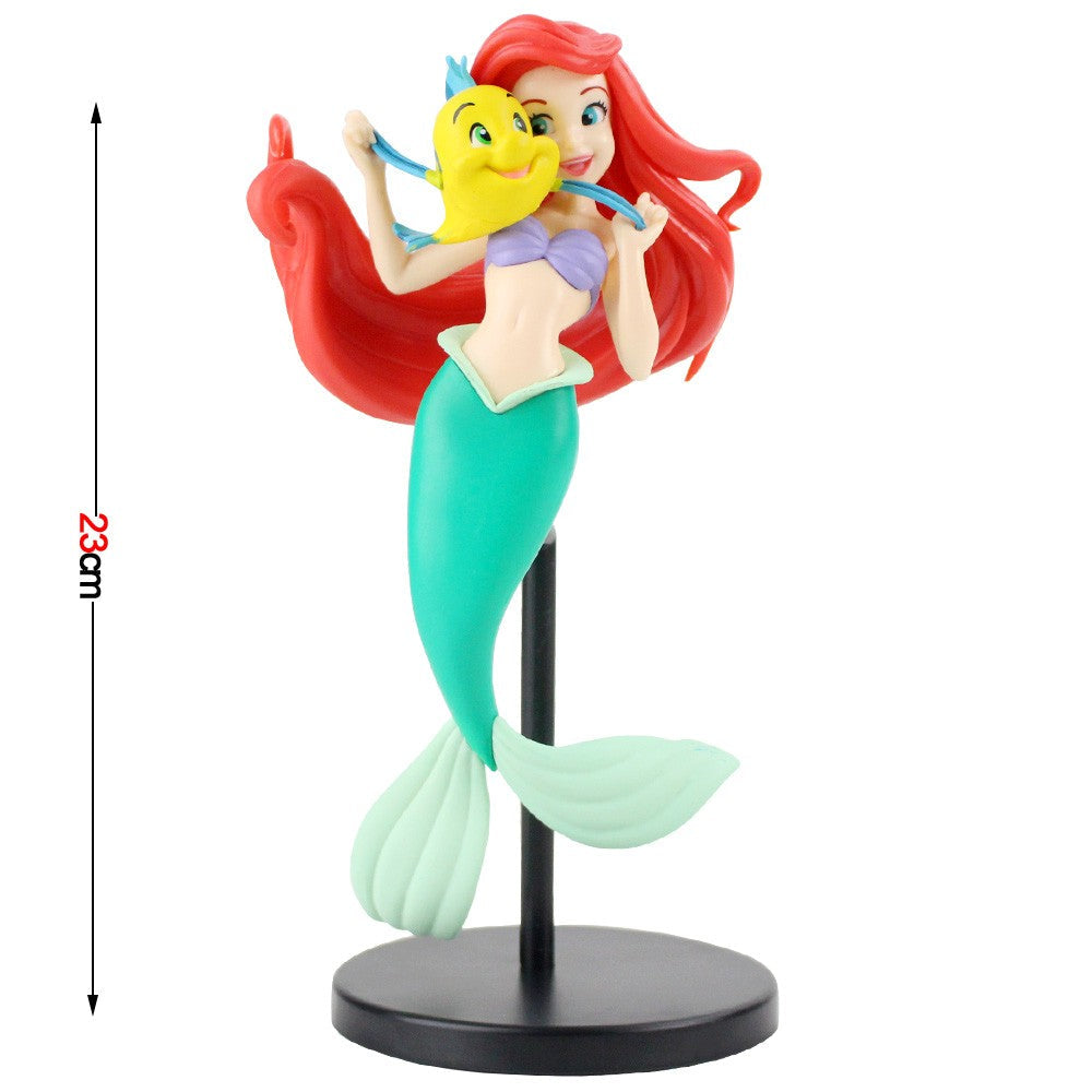 5 style Cartoon Q Posket Mermaid Princess Little Mermaid Super Premium Figure PVC Model Collecting toys Toy girls gift
