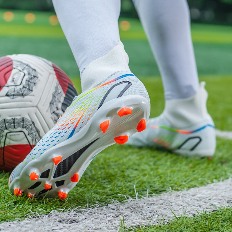 MenOutdoor Football Boots Professional Training Soccer Shoes Soccer Cleats Turf Futsal Match Grass Unisex Non-slip Breathable