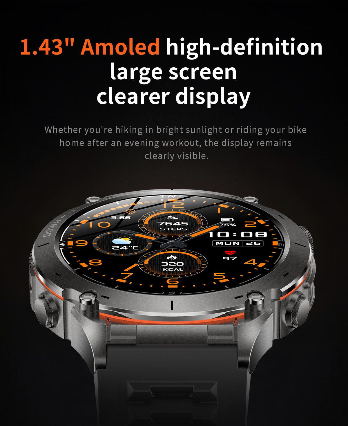 2025 New GUHUAVMI IOS Ultra GPS Smart Watch 10ATM Waterproof Built-in Dual-band GNSS Compass Military Sports Men SWIM Bracelet