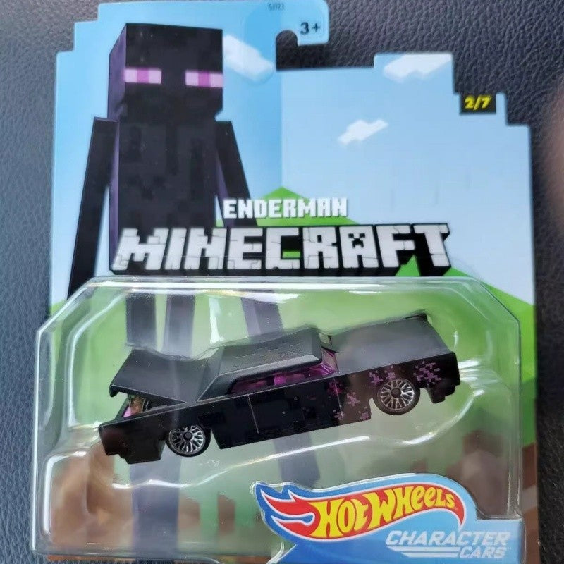 Genuine Hot Wheels Minecraft Series Model Toy Car Desktop Ornament Collectibles Holiday Gifts In Stock