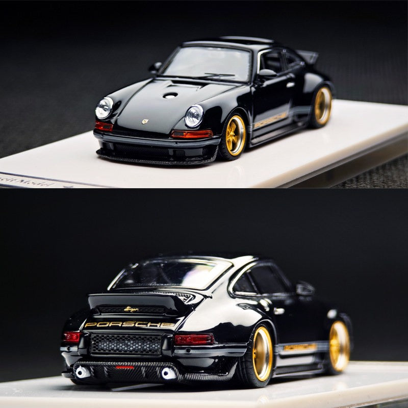 1:64 New Zincit Model Porsch 911 964 Singer Coupe Dls Miniature Alloy Die-Cast Model Custom Children'S Toys Collectible Ornament