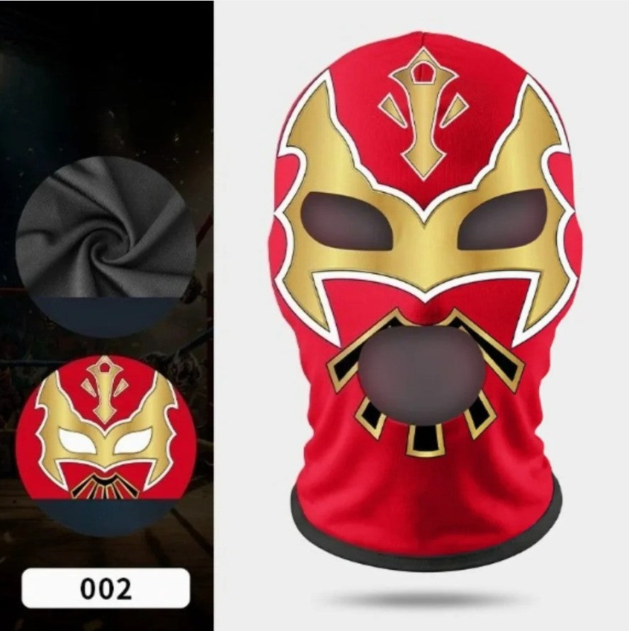 Boxing Mask Wrestling Mask Elastic Milk Silk Mask Lycra Fabric Print Halloween Party Dress Up Costume Party Mask