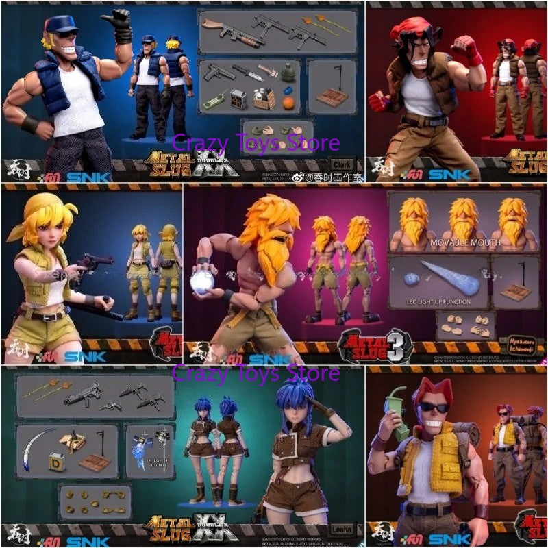 In Stock TUNSHI TS-012 1/12 Metal Slug LEONA Heidern Double Head Full Set 6 Inch Action Figure Model Toy