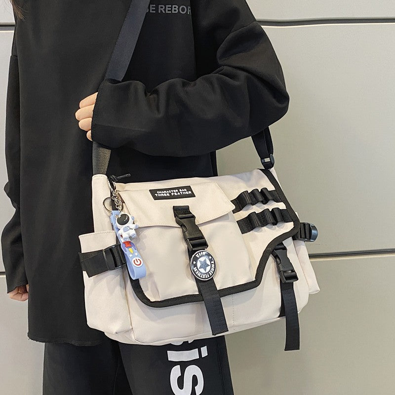 Canvas Crossbody Bags for Women 2023 Nylon Men Postman Student Shoulder Messenger Bag Large Satchel Fashion Bookbag Big Handbags