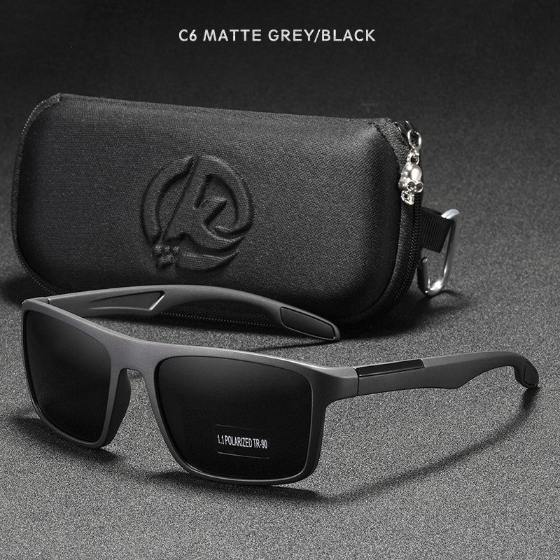 KDEAM Rectangular Ultra Light TR90 Sunglasses Men Polarized Wholesale