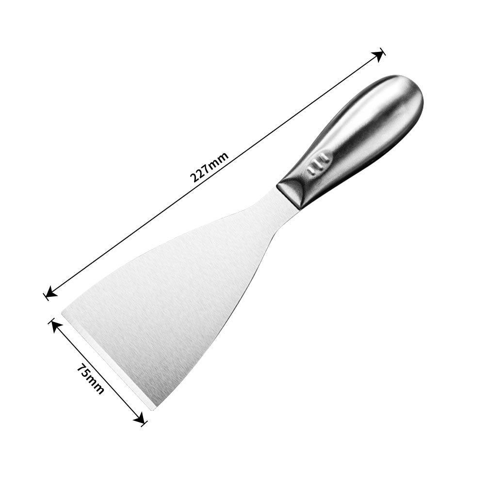 One-Piece Stainless Steel Putty Knife Spackle Tool Putty Scraper Spatula Scraper for Floor Wall Ceramic Tile Grout