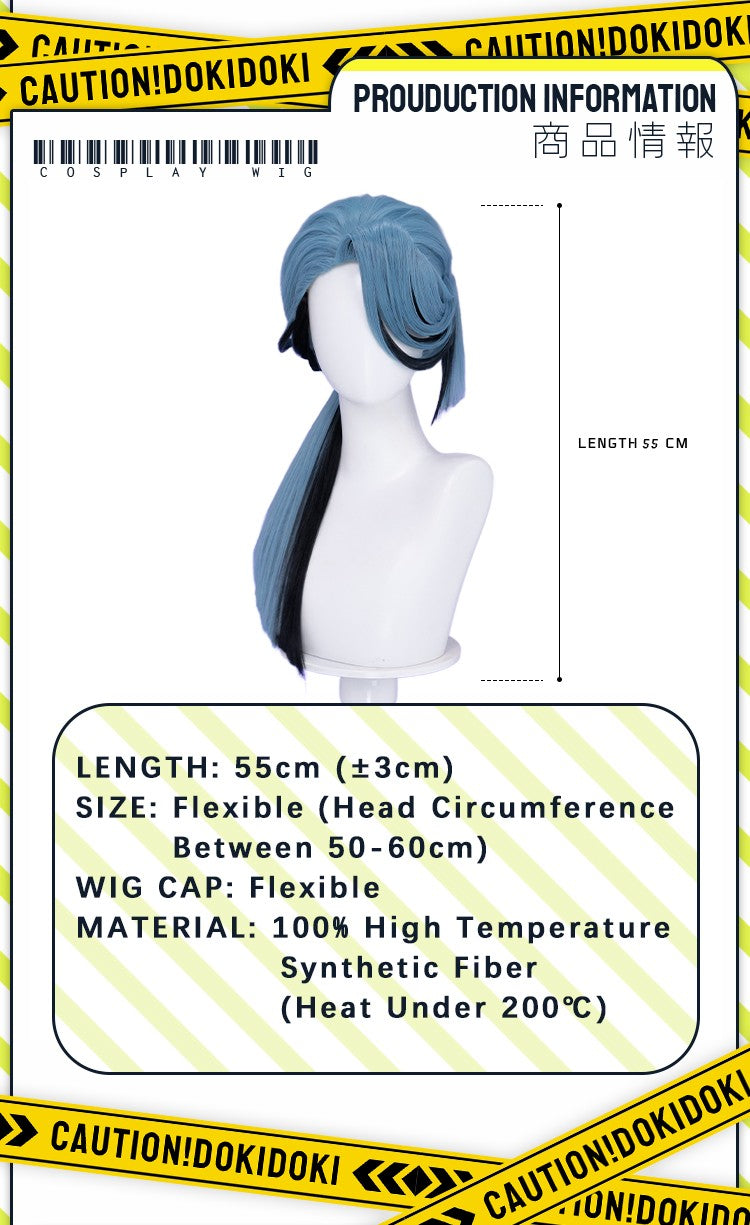 ?Ready for Ship?Idia Malleus Leona Vil Crowley Wig Game Cosplay DokiDoki Men 120cm Long Hair Fiber Idia Halloween Free Wig Cap