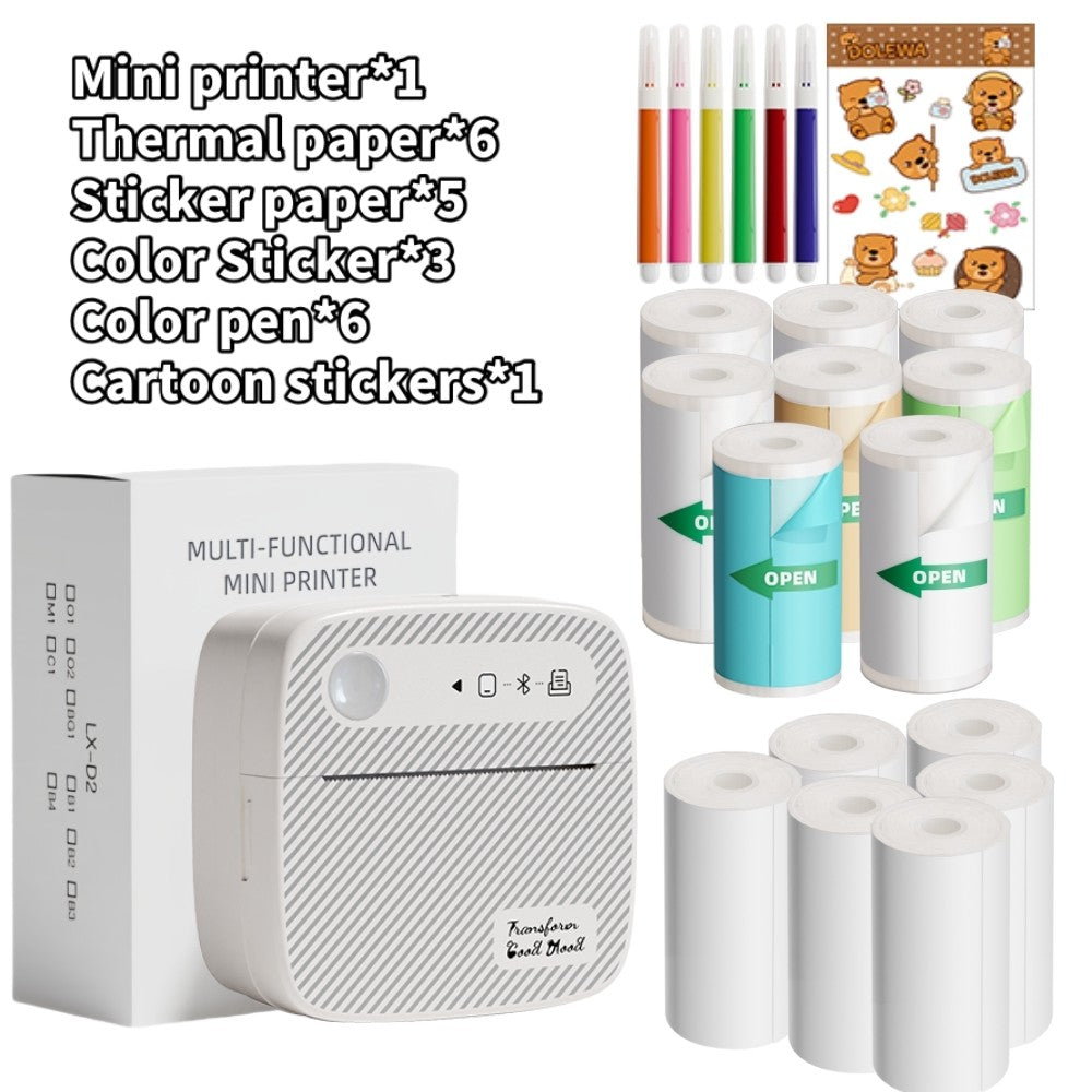 DOLEWA B3 Portable Mini Printers Wireless Bluetooth Inkless Sticker Maker Printer Tag Price Machine for Office School Kitchen