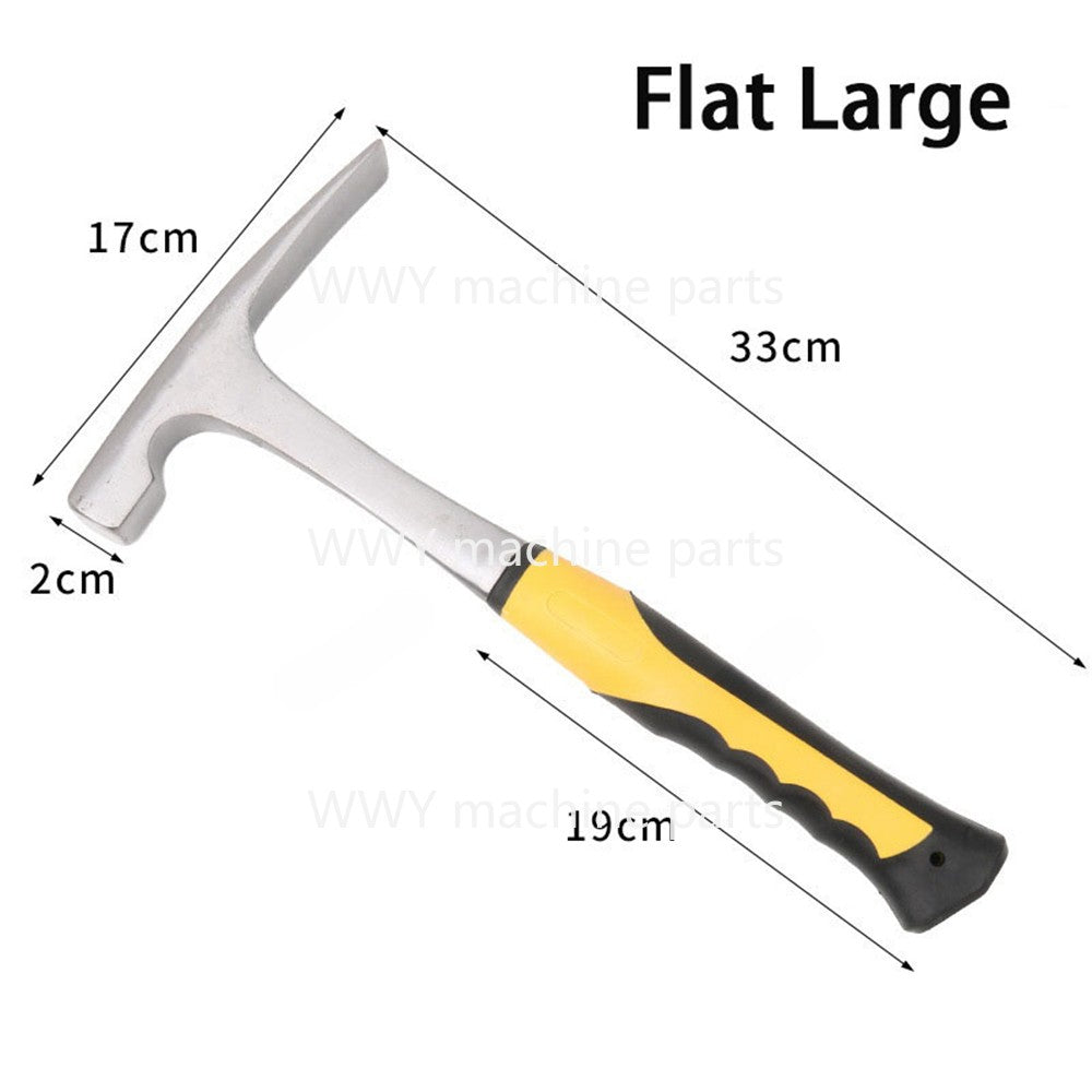 Mini Claw Hammer Professional Geological Multifunctional Tool Pointed Tip Rubber Handle Grip Carpenter