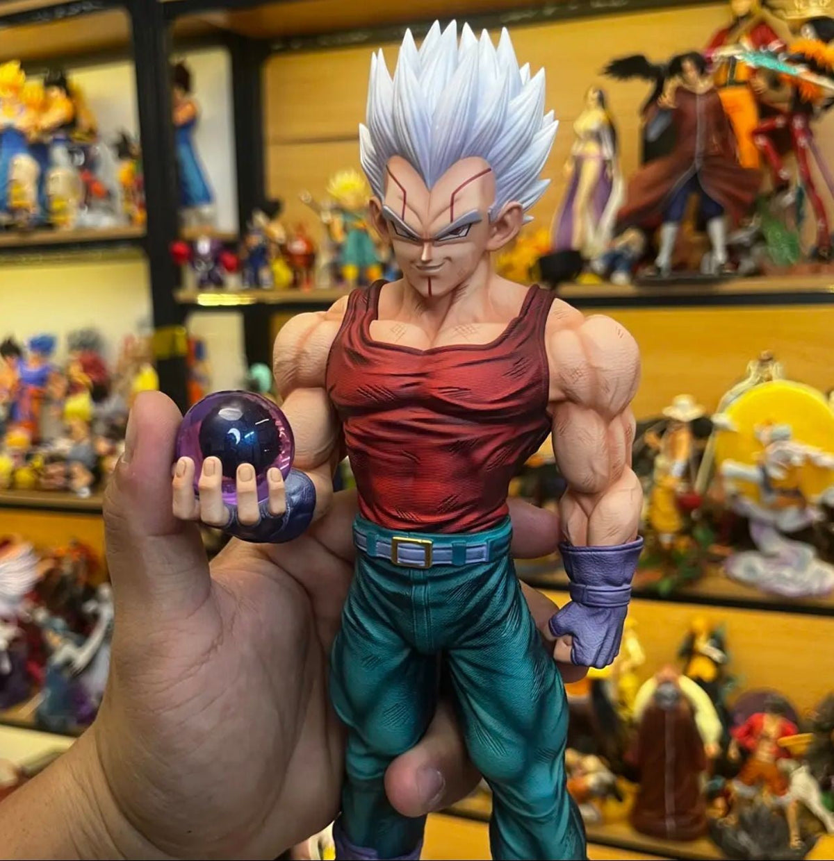 ?IN STOCK? JG studio 31cm Dragon Ball GT Baby&Vegeta Figure Super Saiyan anime Figures PVC Statue 2 heads Model Toys Gifts