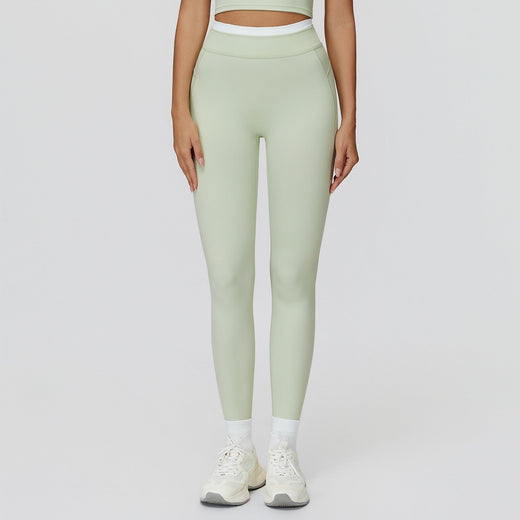 High Waist Fitness Sports Leggings Solid Yoga Leggings Women Gym Workout Trousers Female Quick Dry Push Up Slim Yoga Pants