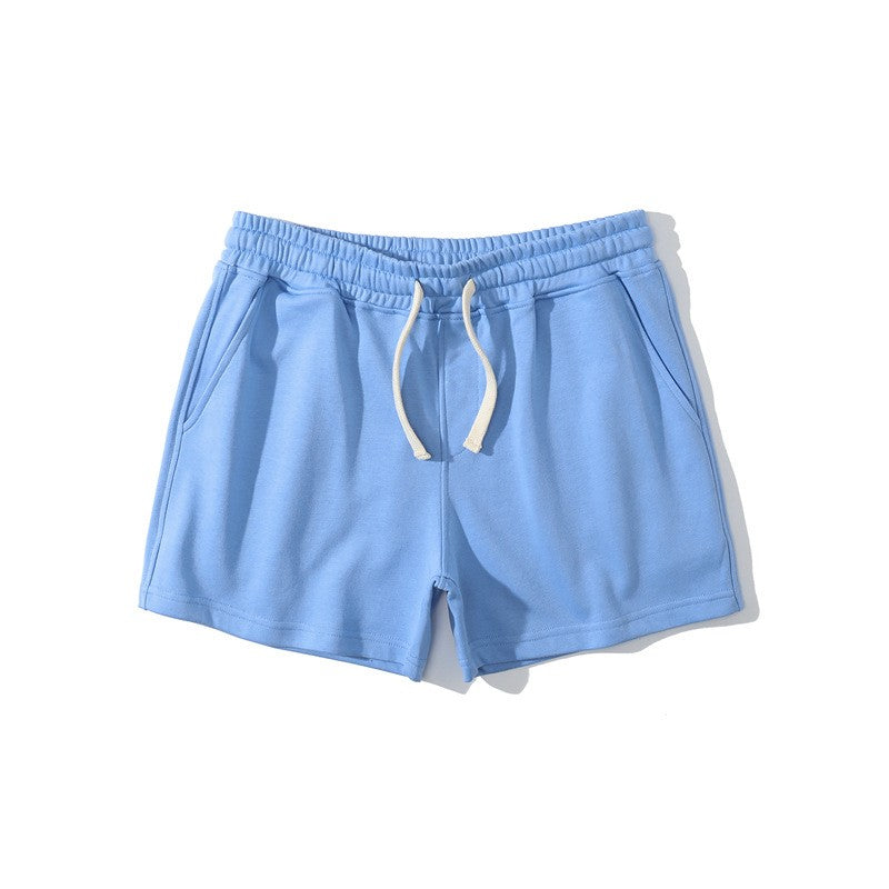 Summer Men Breathable Casual Gym Shorts Elastic Cotton Running Shorts Male Sport Basketball Shorts Blue Beach Shorts Man Clothes