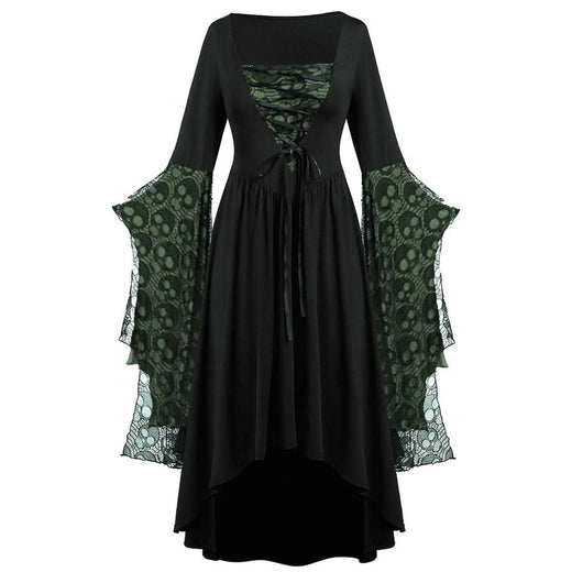 2024 Halloween Roleplay Women's Skeleton Strap Dress Colorful Cross-Border Fashionable Costume Skirt AE Stock Origin China