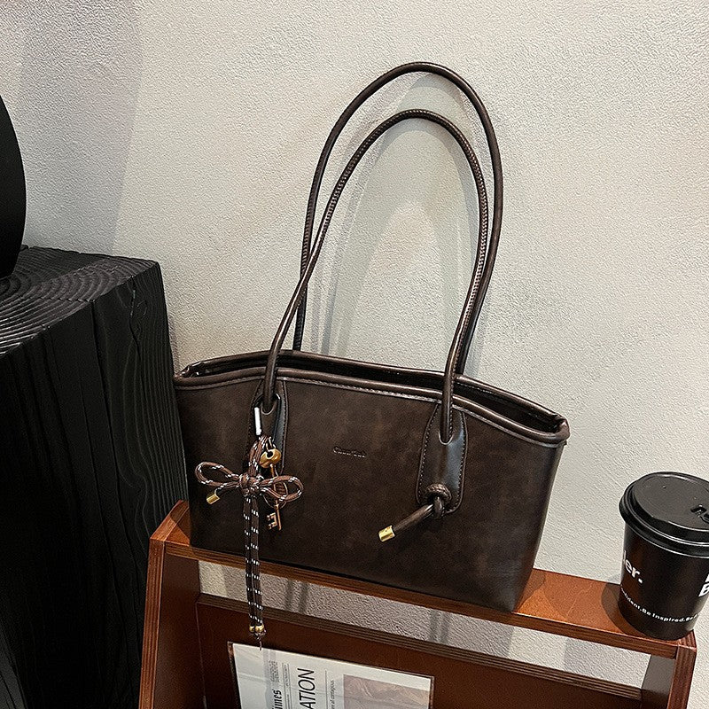 PU Leather Shoulder Bags For Women 2025 Winter Y2K Trend Female Crossbody Bag Lady Handbags And Purses Retro Tote Bag bolso