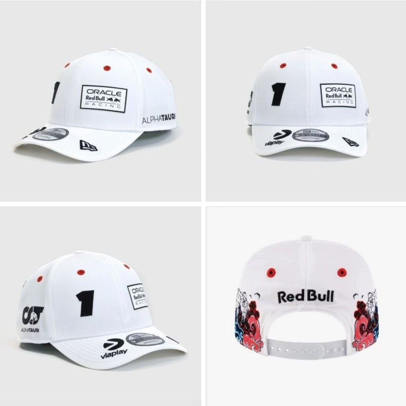2025 New Red Bull Mesh Hat Embroidered Red Bull Baseball Hat Men's and Women's Outdoor Multi functional Hat Red Bull Racing Hat