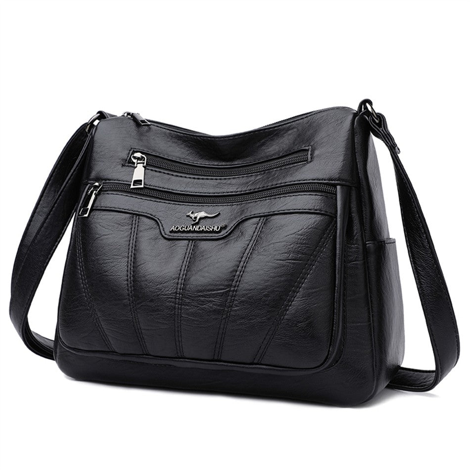 Soft Leather Women Bag Branded Designer Ladies Handbag Purses 2023 Luxury Female Shoulder Bag Large Capacity Crossbody Bags Sac