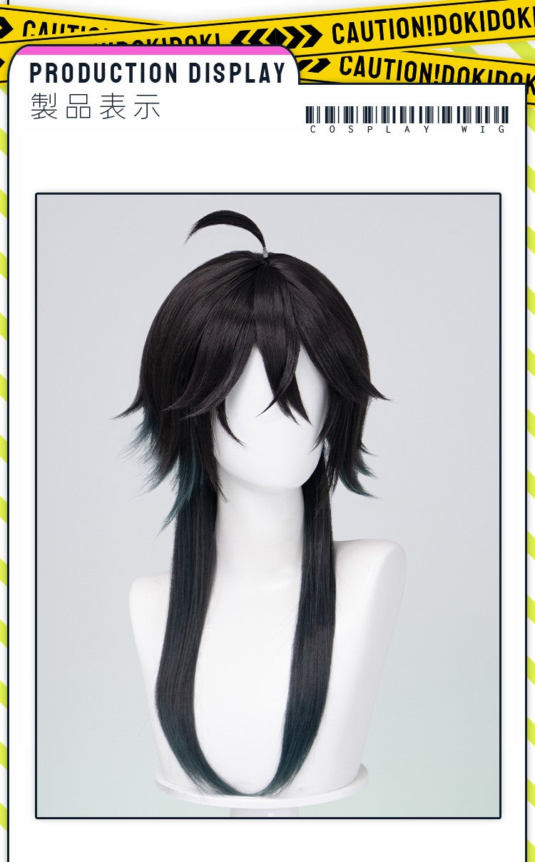 ?Ready for Ship?Idia Malleus Leona Vil Crowley Wig Game Cosplay DokiDoki Men 120cm Long Hair Fiber Idia Halloween Free Wig Cap