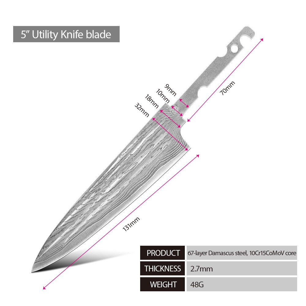 Cutting Tool Chef Santoku Utility Knife white mesh resin HD 67-Layer Damascus Steel Japanese Kiritsuke knife set for kitchen ues