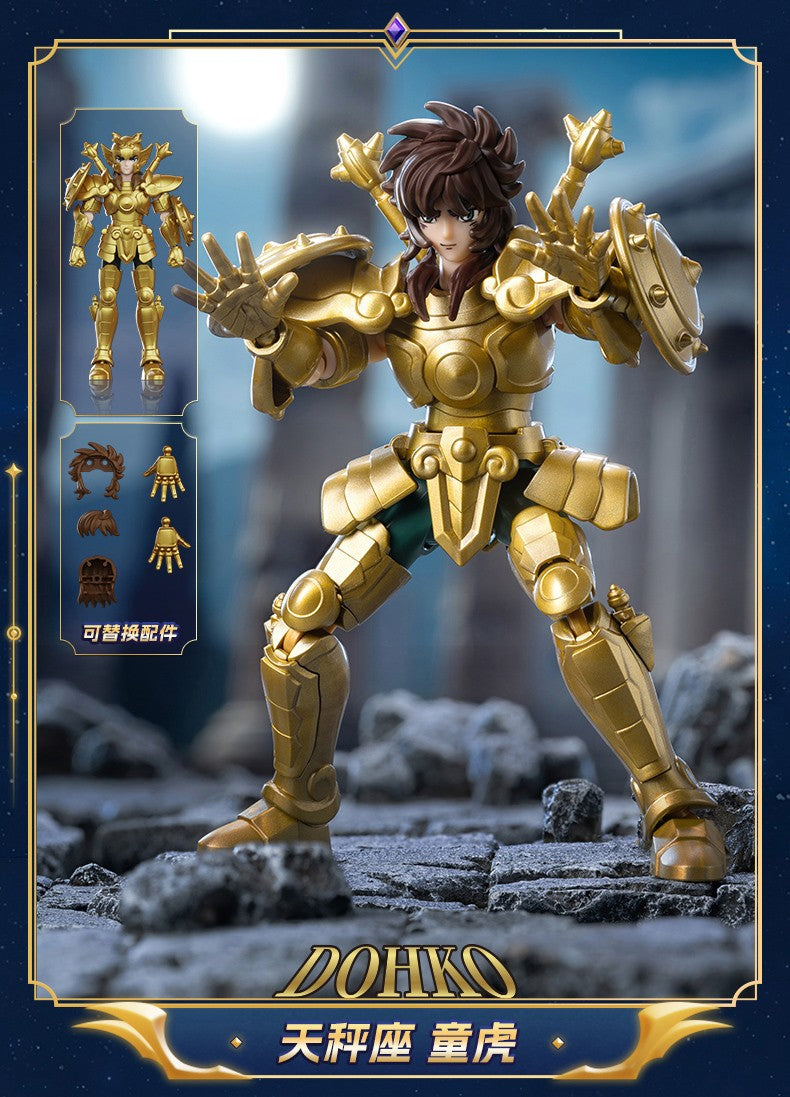Blokees Gold Saint Action Figure Galaxy Version 02 Libra Dohko Sagittarius Saint Seiya Assembling Toys Children Birthday Gift