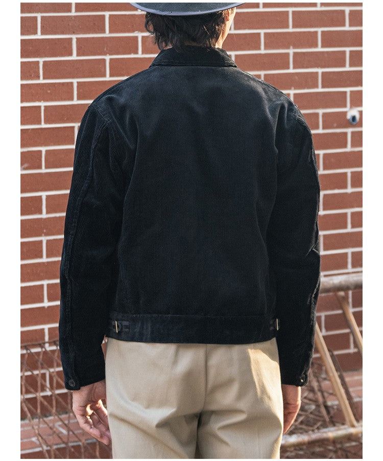 Rugged Bronson Thickened Heavy Corduroy Coat Cossack Short Jacket Fleece Liner Jacket Cool