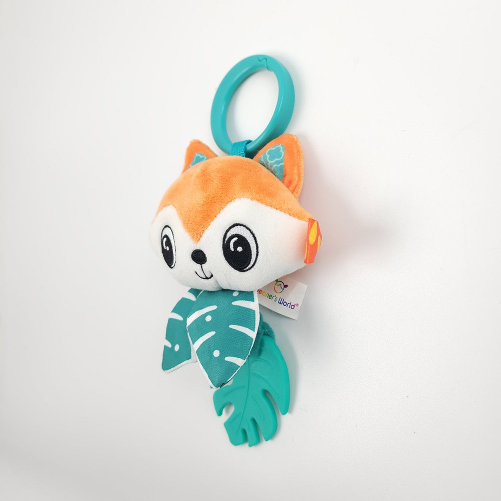 Baby Toy Cartoon Animal Stuffed Hanging Rattle Toys Baby Bed Crib Car Seat Travel Stroller Soft Plush Toys with Wind Chimes Gift