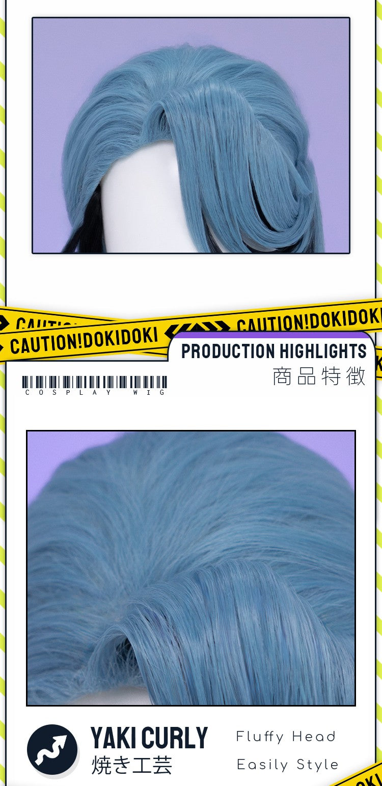 ?Ready for Ship?Idia Malleus Leona Vil Crowley Wig Game Cosplay DokiDoki Men 120cm Long Hair Fiber Idia Halloween Free Wig Cap