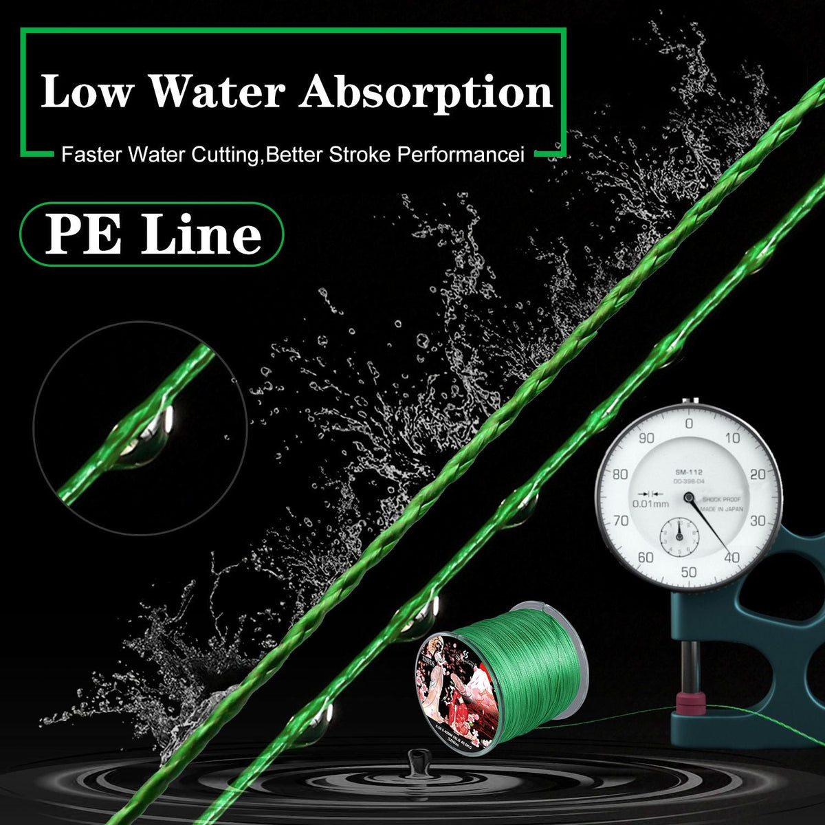 Sougayilang Braided Fishing Line X8 100/300 Drag 22~88LB Multifilament Japanese PE Line for Bass Pike Carp Fishing Accessories