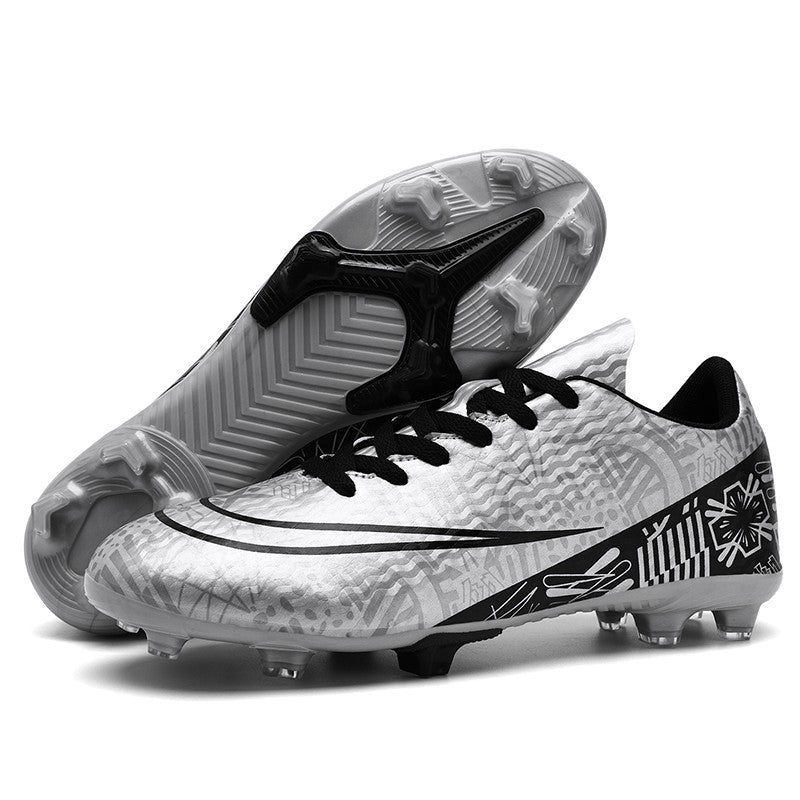 Men Soccer Shoes Adult Kids FG Football Boots Cleats Grass Training Turf Shoes Outdoor Non Slip Futsal Sneakers Unisex