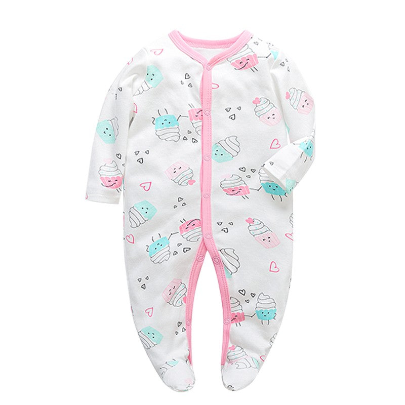 Spring and Autumn 0-12 months Baby Boys Girls Bodysuit Long Sleeve 100% Cotton Baby Clothes Newborn body bebe Jumpsuit Clothing