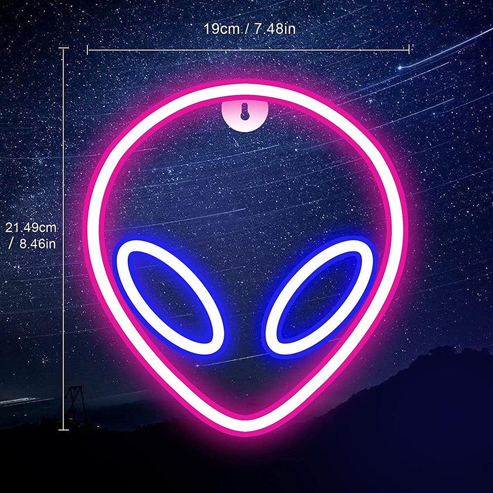 USB/Battery LED Neon Lights Sign for Wall Art Decor Heart Gaming Bar Bedroom Decoration Hanging Neon Sign Party Alien Night Lamp