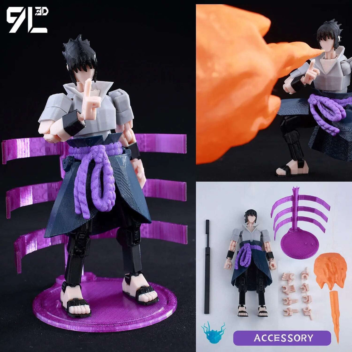9L3D Lucky13 Titan 13 Ichigo Kurosaki Anime Action Figure Dummy 13 Sword Poseable Hollow Mask Model Birthday Surprise Decoration