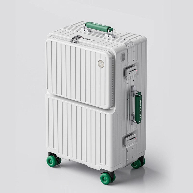 COLENARA Multifunctional Suitcase Front Opening Boarding Case Laptop Trolley Case USB Charging 20"24"26 Inch Travel Luggage