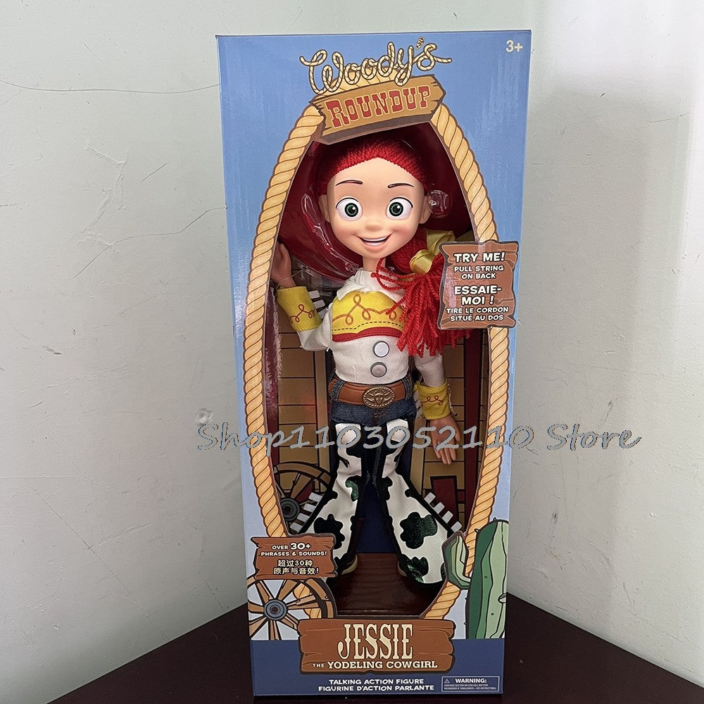 Toy Story 4 Talking Woody Jessie Action Figure Sing Soft Cute Anime Figure Decoration Birthday Model Gift Toys