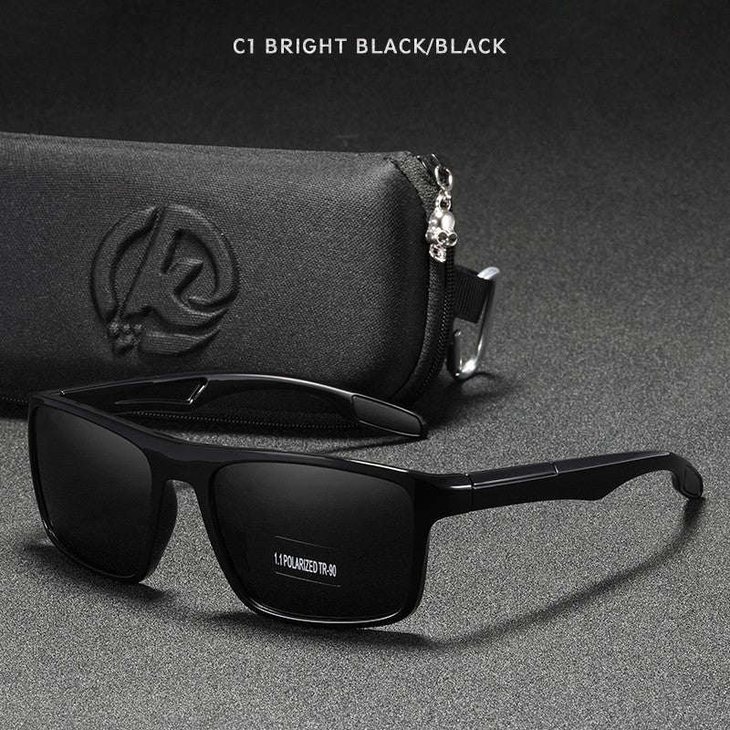 KDEAM Rectangular Ultra Light TR90 Sunglasses Men Polarized Wholesale