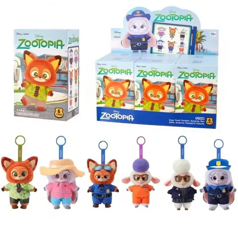New in stock Zootopia 2 Plush Vinyl Keychain Blind Box Collectible Toy Gift for Girls Animal Mystery Trending Child Toys