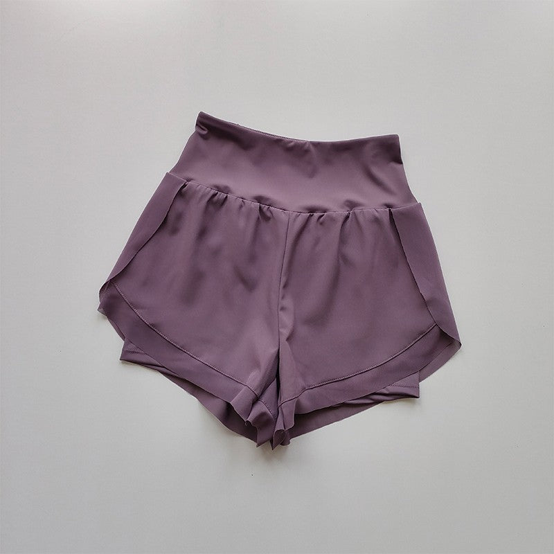 Summer Women's Sports Shorts Mesh 2 In 1 Quick-dry Yoga Shorts Breathable Fitness Shorts High Waist Fitness Running Shorts