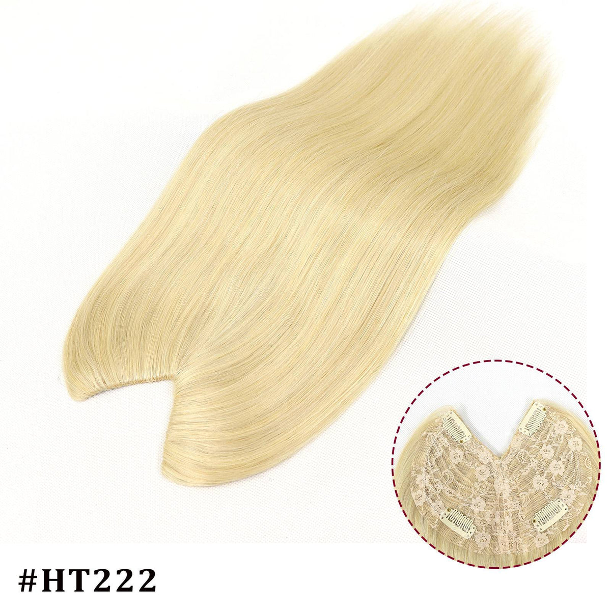 V Shape Clip In Human Hair Extensions Invisible Brown Blonde Highlight Toppers For Women Straight Brazilian Remy Hair 16Inch
