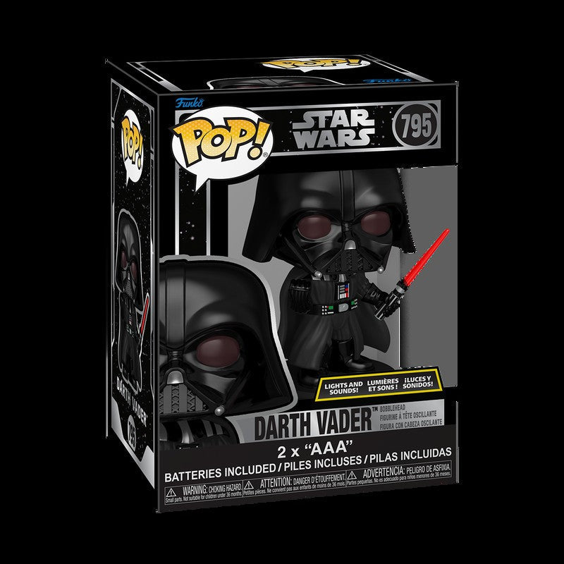Star Wars Ahsoka with Lightsaber Darth Vader Figure Lights and Sounds FUNKO POP Collectible Limited Edition Figurine Toy Gift