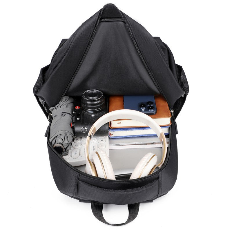 Backpack men casual large-capacity computer travel backpack female junior high school students high school students schoolbag