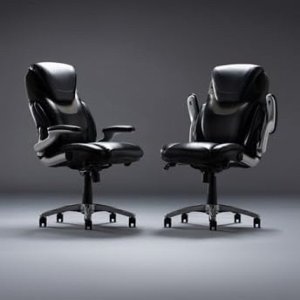 signature series Avanti Ergonomic Executive Office Chair with Flip up Arms and Lumbar Support - Ideal for Home, Study - Modern